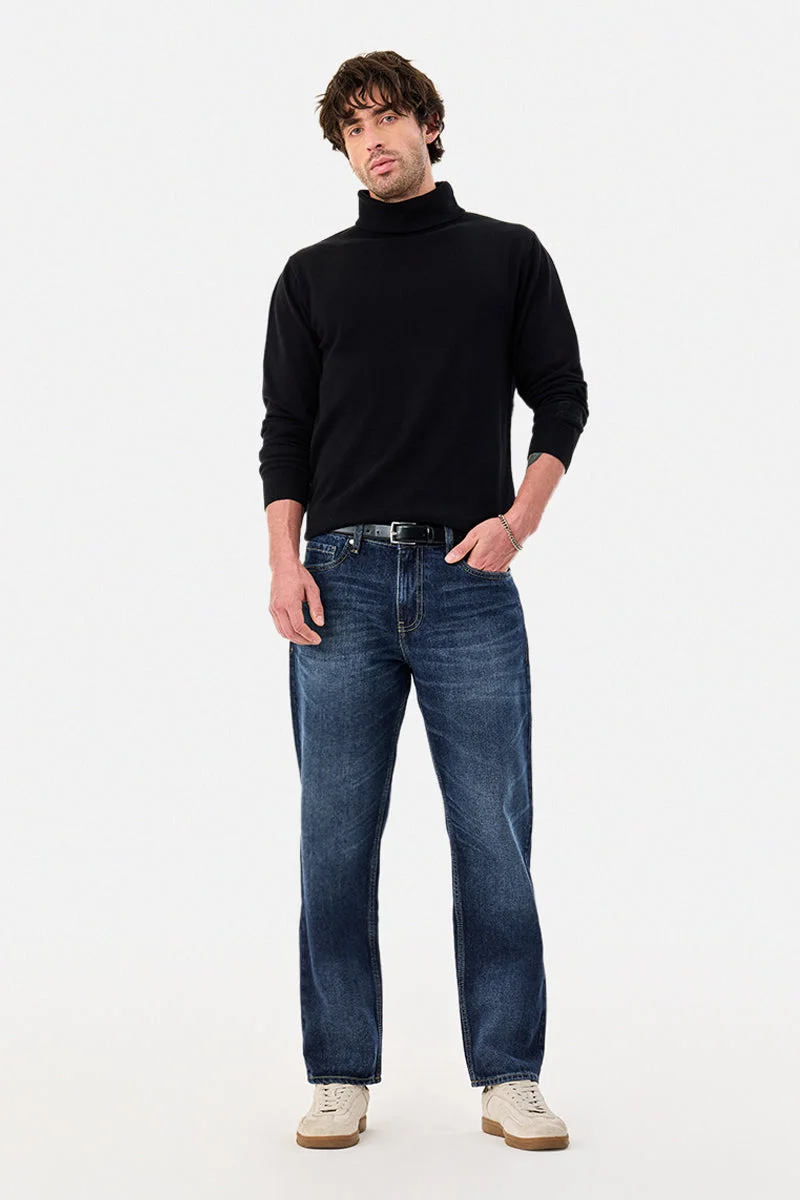 سنيتش Relaxed Fit Washed Jeans